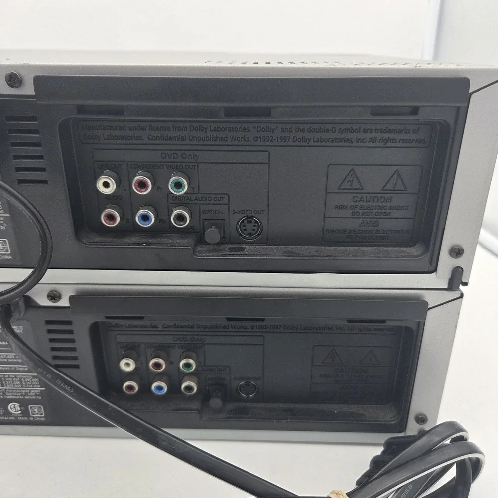 Sony SLV-D300P DVD VCR Combo Player VHS Recorder For Parts Or Repair Lot Of 2